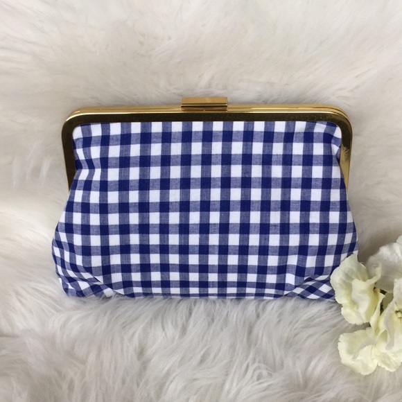 J. Crew Handbags - 🆕J.Crew Gingham Check Clutch NWT